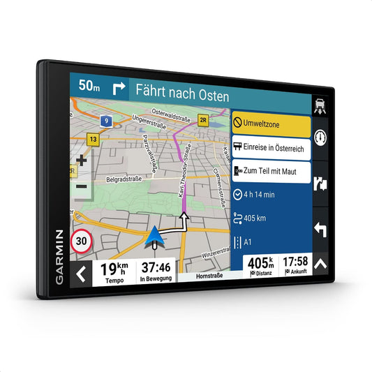 GPS Navigator 7 Zoll HD Display mit 3D Europakarten, Echtzeit-Verkehrsinfos, Sprachsteuerung & Fahrerassistenz